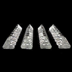 French Glass Knife Rest Holders, French Dining Table Decor, Wedding Table Decor, Vintage Glass Knife Rest Set