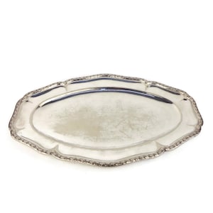 Antique Silver Plated Tray, Silver Plated Platter