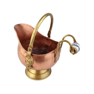 Antique Copper Planter, Vintage Copper Jardiniere