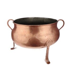 Vintage Copper Cooking Pot, Copper Cookware