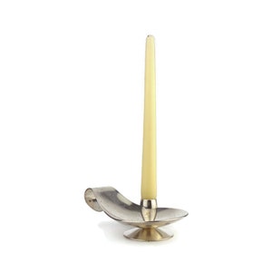 Antique Candle Holder, Silver Plated Candlestick