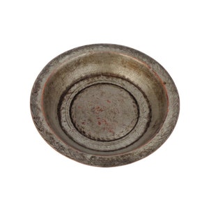 Handgefertigte Kupferschale des 20.Jahrhunderts, Primitive Kupferpfanne des 20.Jahrhunderts, Kupferbadschale