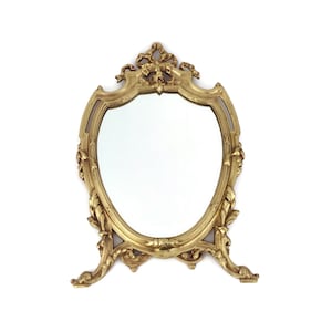 Antique Table Mirror, Victorian Table Mirror, Vintage Makeup Mirror