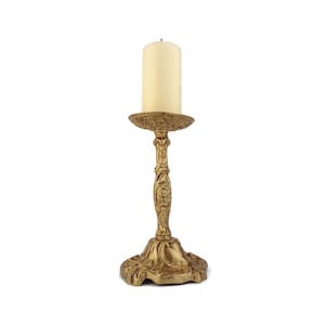 Antique Candle Holder, Brass Candle Holder, Vintage Brass Candlestick