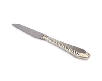 Antique Serving Knife, French Dining Knife With Silver Plated Handle