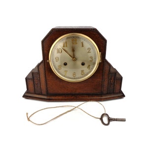 English Mantle Clock, Vintage Table Clock, Table Clock England