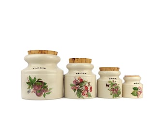 Vintage Gewürzgläser Set, Gewürz Aufbewahrungsbox Set