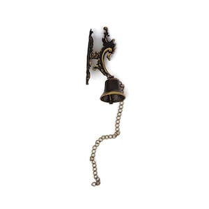 Antique Brass Door Bell, Vintage Brass Door Knocker