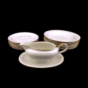 Vintage Porcelain Dining Set, Bavarian Porcelain Serving Set, Porcelain Set Bavaria Germany