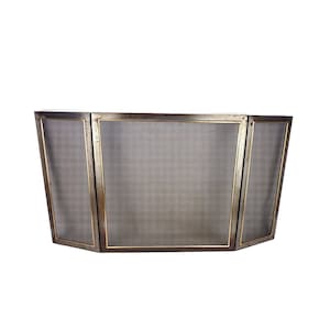 Vintage Fireplace Screen, Iron Fireplace Screen, Fireplace Decor, Fireplace Accessory
