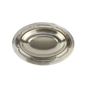 Antique Silver Plated Tray, Silver Plated Oval Tray