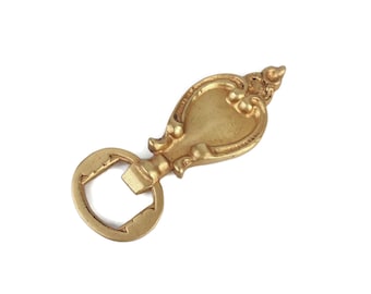 Antique Brass Bottle Opener, Vintage Bottle Opener, Collectible Bottle Opener