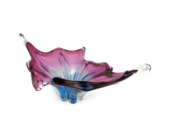 Art Crystal Bowl, Crystal Candy Bowl, Vintage Crystal Candy Bowl