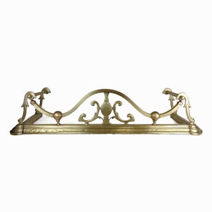 Antique Fireplace Fender, Large Fireplace Fender, 20th Century Fireplace Fender, Fireplace Decor, Fireplace Accessory