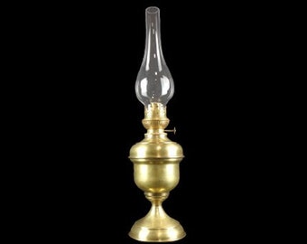 Antieke koperen tafellamp, vintage koperen tafellamp, koperen nachtlamp