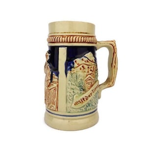 Octoberfest Ceramic Mug, Vintage Octoberfest Mug, Ceramic Beer Mug