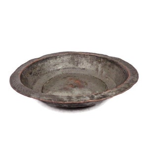 20th Century Handmade Copper Pan, 1900s Primitive Copper Cooking Pan, Copper Cookware Pan