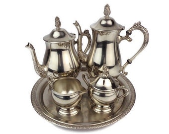 Antique Tea Coffee Set, Serving Tea Coffee Set With Tray