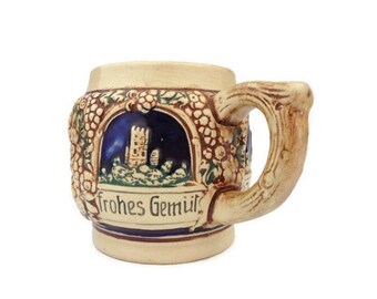 Vintage Ceramic Mug, Ceramic Cup Germany, Punch Mug