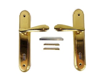 Brass Door Handles, Brass Door Plates with Handles