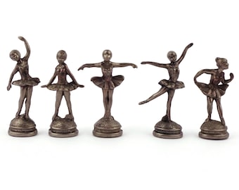 Vintage ballerinor skulpturer, konststatyer ballerinaset