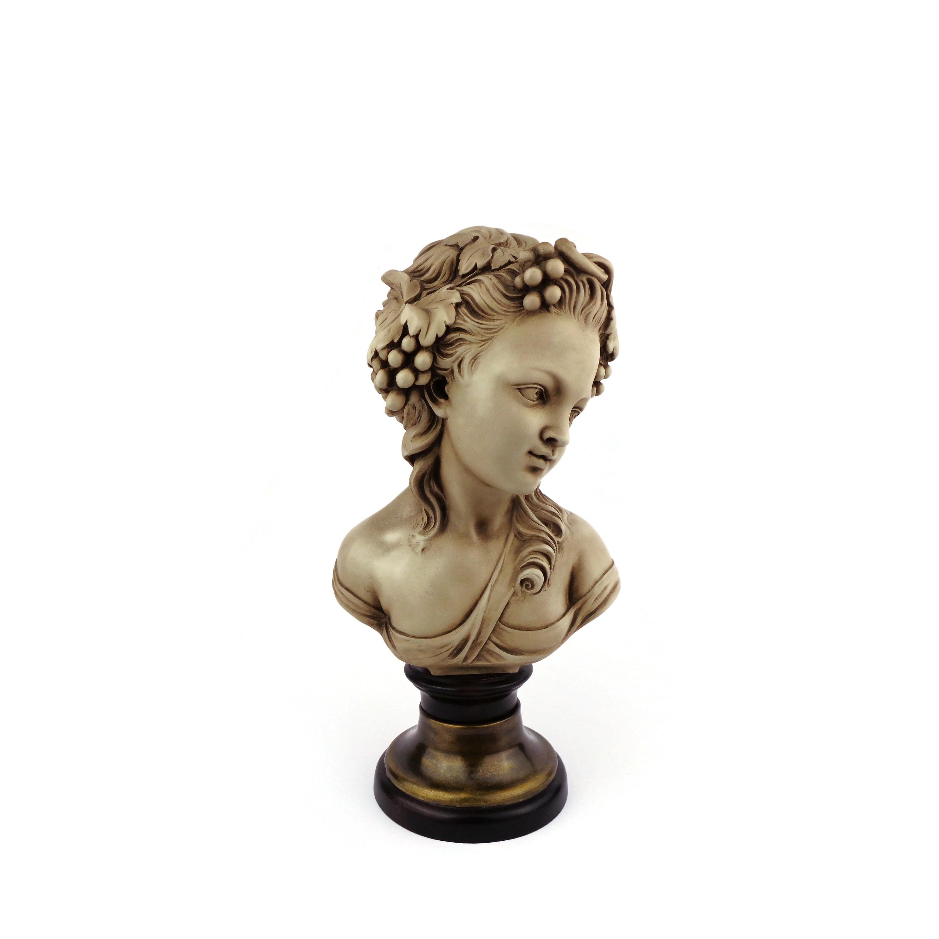 Young Lady Sculpture, Classical Female Bust, Victorian Lady