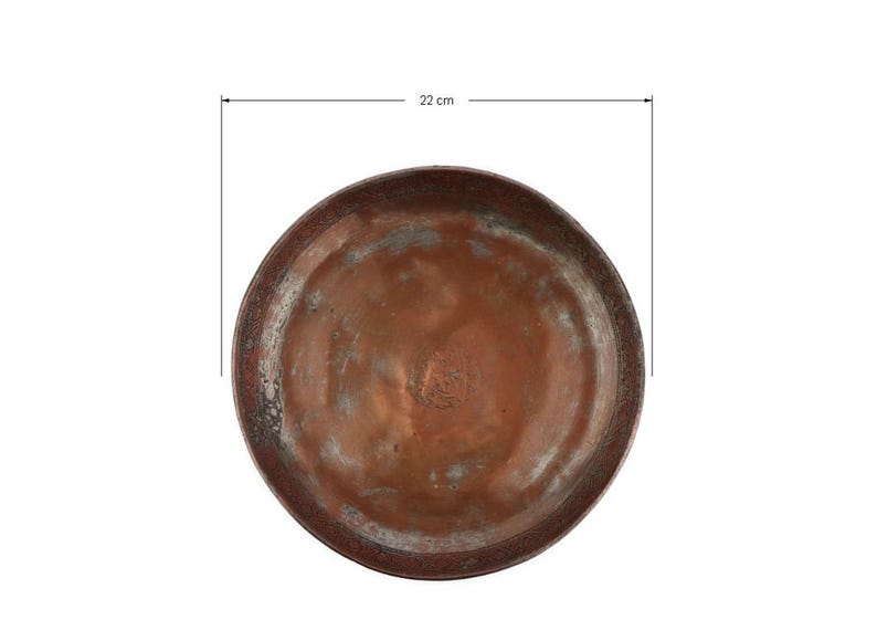 Antique Copper Plate, Handmade Copper Plate, Hand Engraved Copper Plate