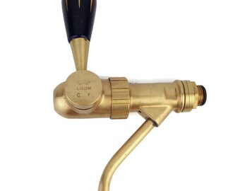 Vintage French Brass Spigot, French Beer Tap, Beer Spigot France, Brevete Depose Beer Tap