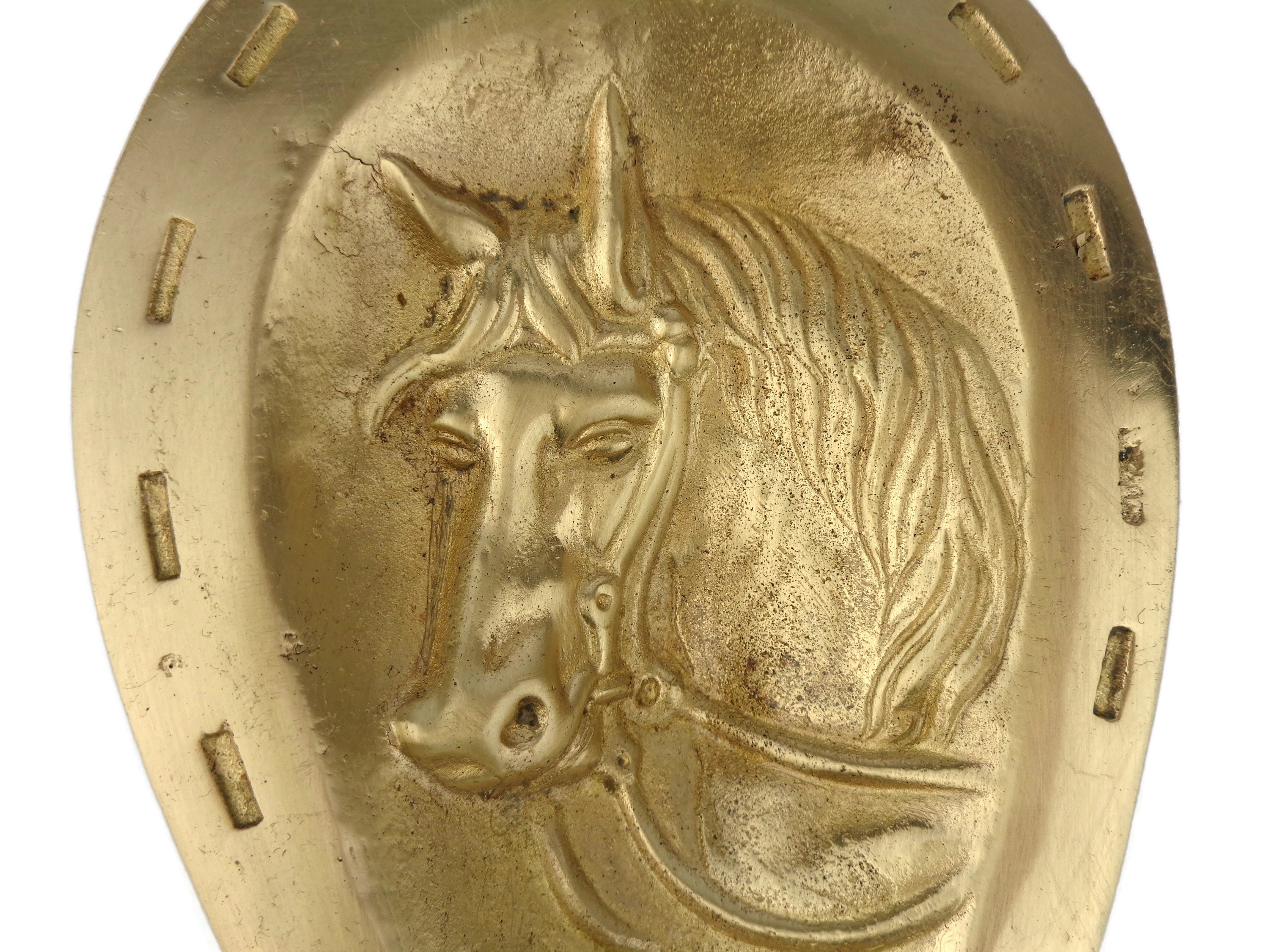 Antique Brass Ashtray, Vintage Brass Ashtray, Solid Brass Ashtray