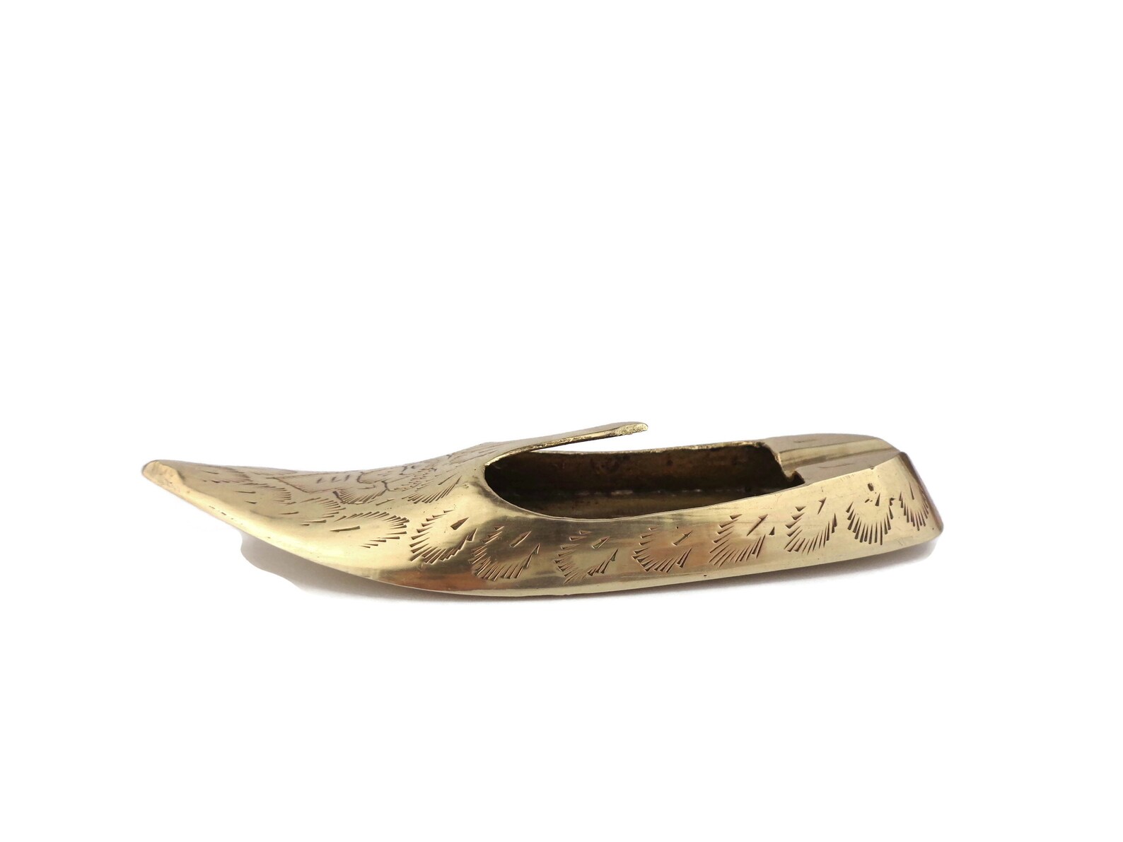 Antique Brass Ashtray Vintage Brass Shoe Ashtray Indian - Etsy