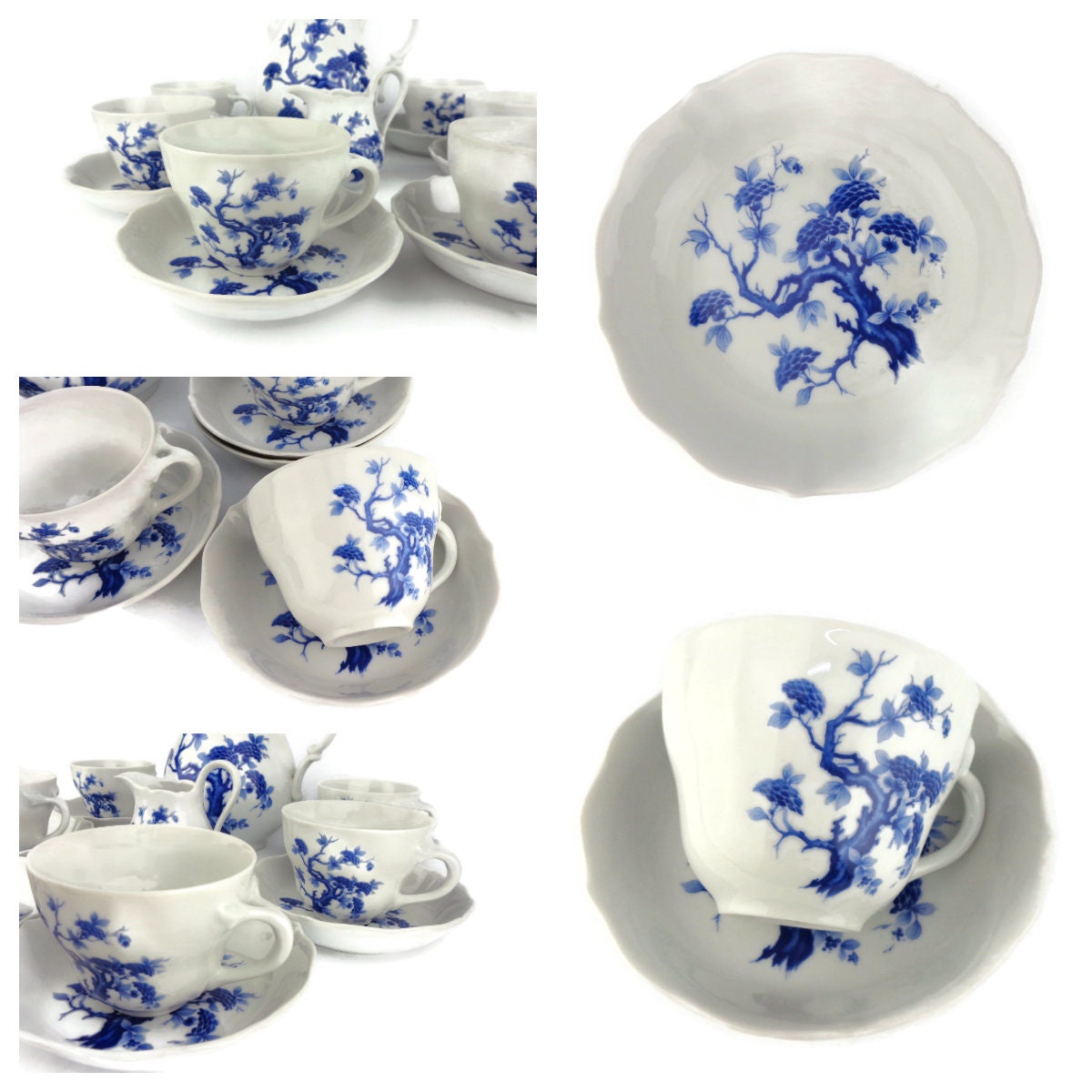 Antique Porcelain Coffee Tea Set, Bavarian Porcelain Tea Coffee Set - Etsy
