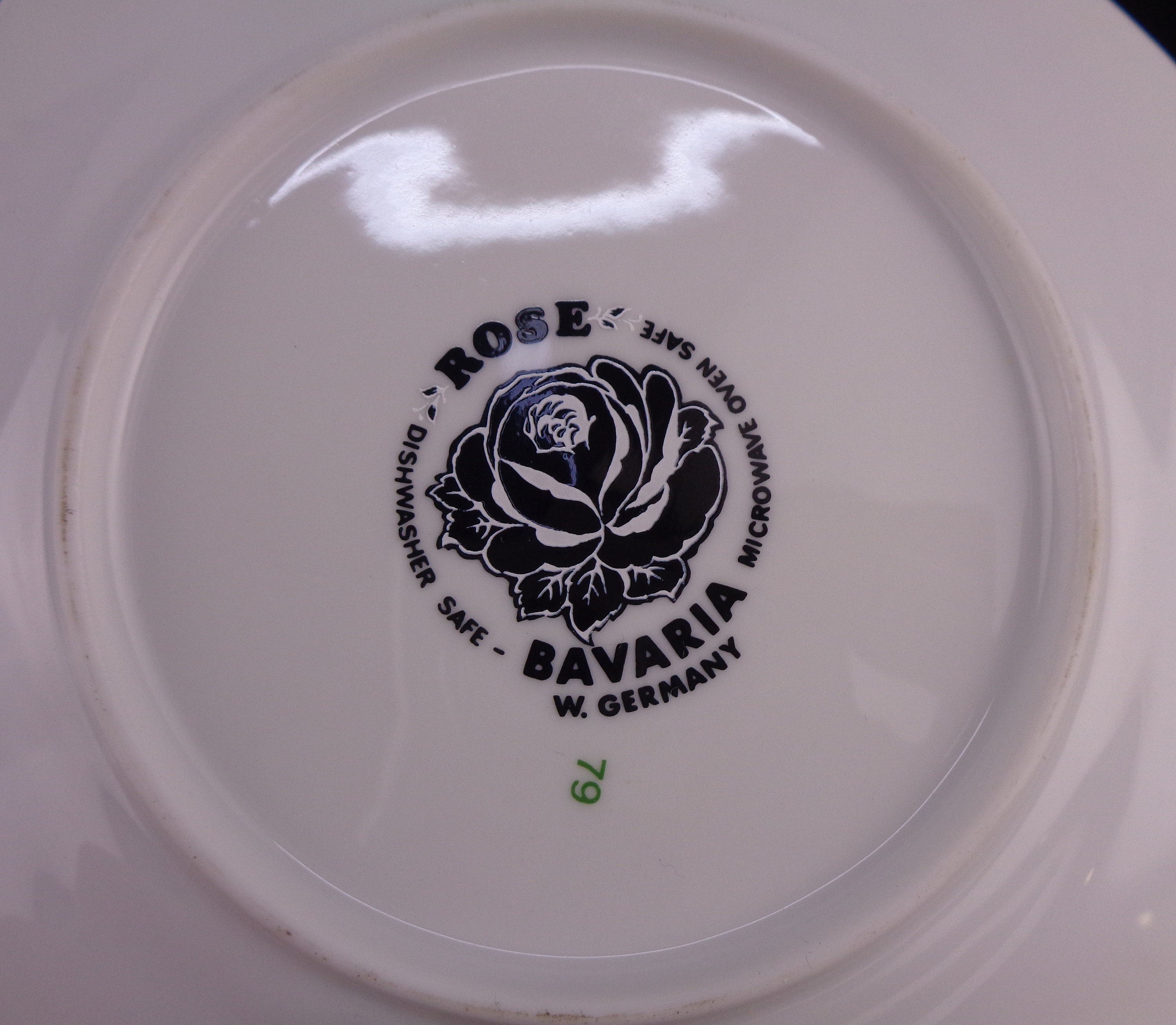 ヴィンテージバイエルン磁器プレートセット、朝食用磁器セットドイツ