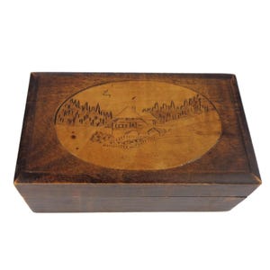 Vintage Holz Schmuckschatulle, Holz Aufbewahrungsbox, handgefertigte geschnitzte Holzschmuckschatulle