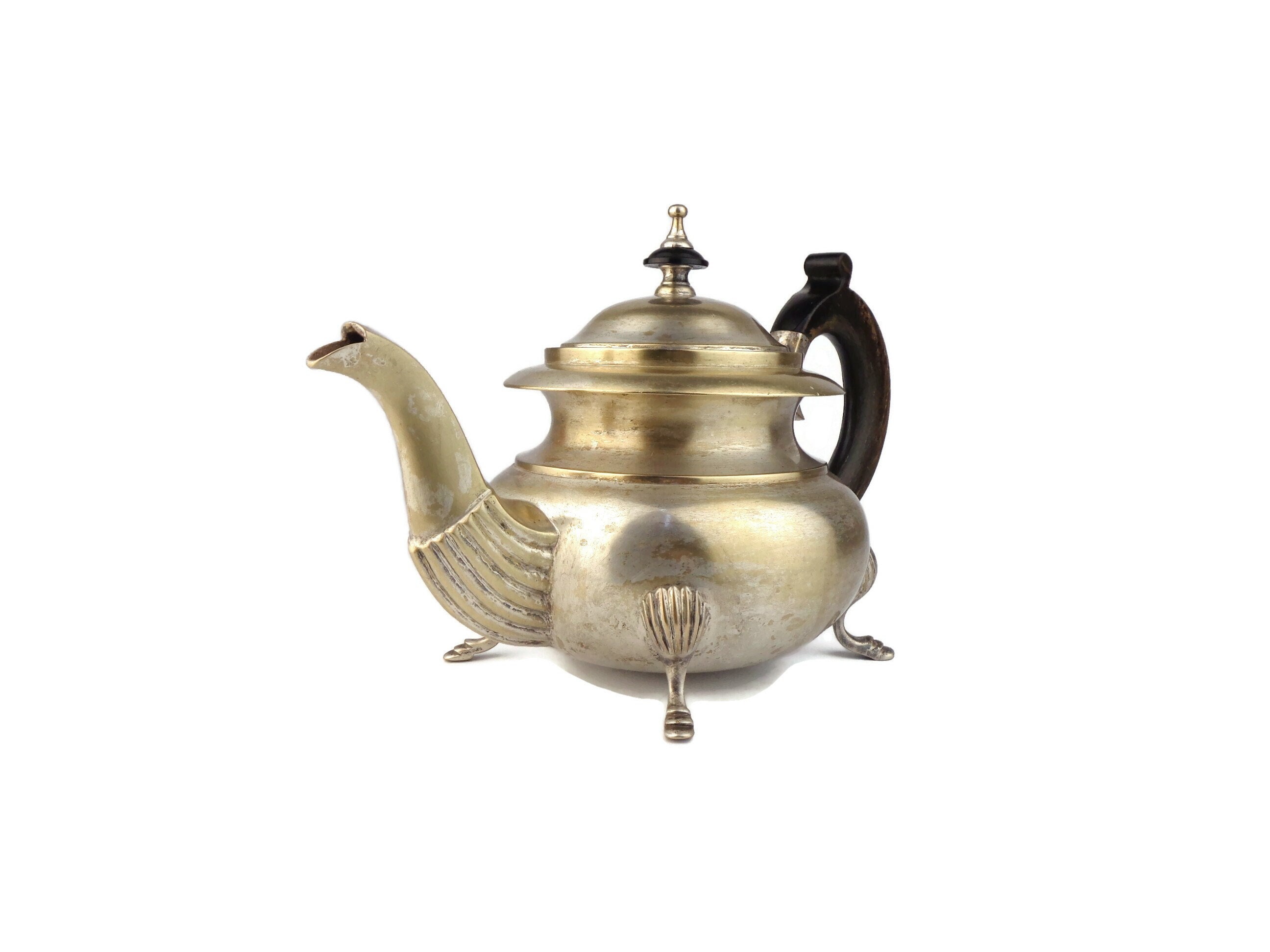 Théière art déco plaquée argent, 1930s