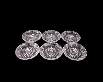 Ensemble de 6 bols en cristal vintage