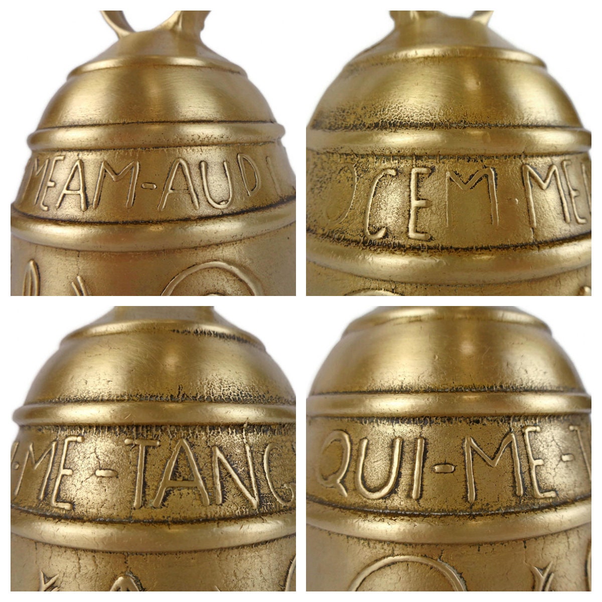 Brass Bell - Fully Brass Made – Great Sounding -  Temple/Church/Religious/Traditional (1 Kilo - Diameter: 4.25 Inches)