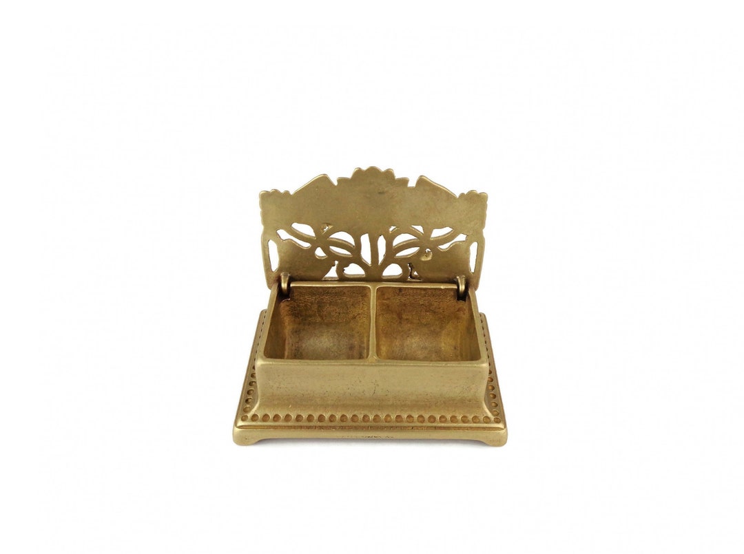 Antique Postage Stamp Holder Brass Postage Stamp Holder Etsy