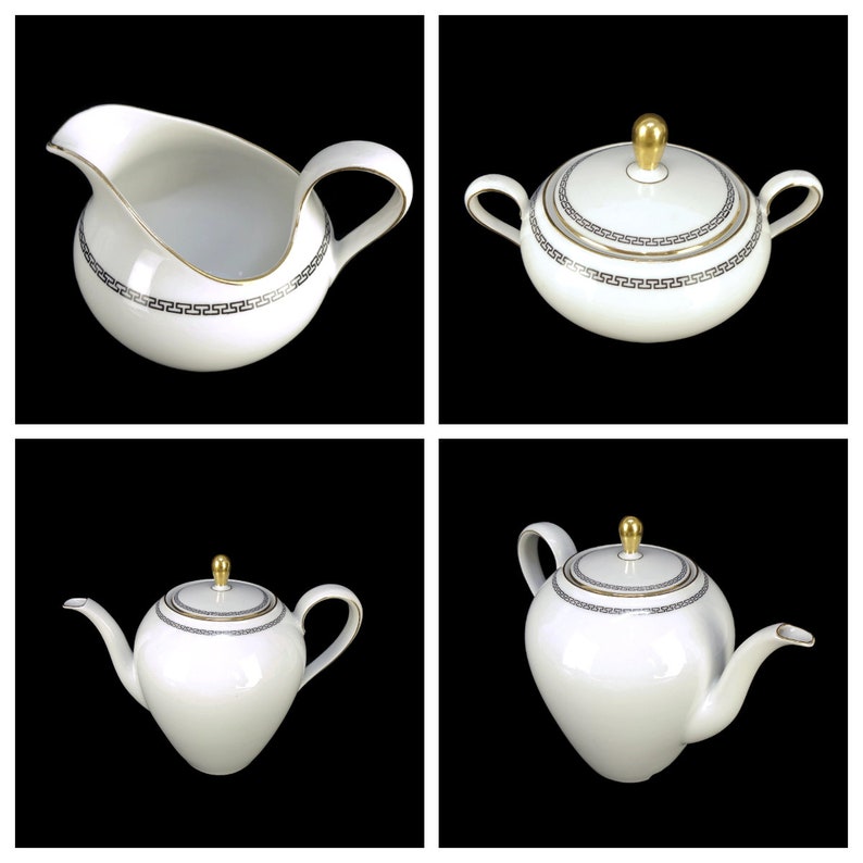 Vintage Porcelain Tea Coffee Set, Bavarian Porcelain Coffee Tea Set - Etsy