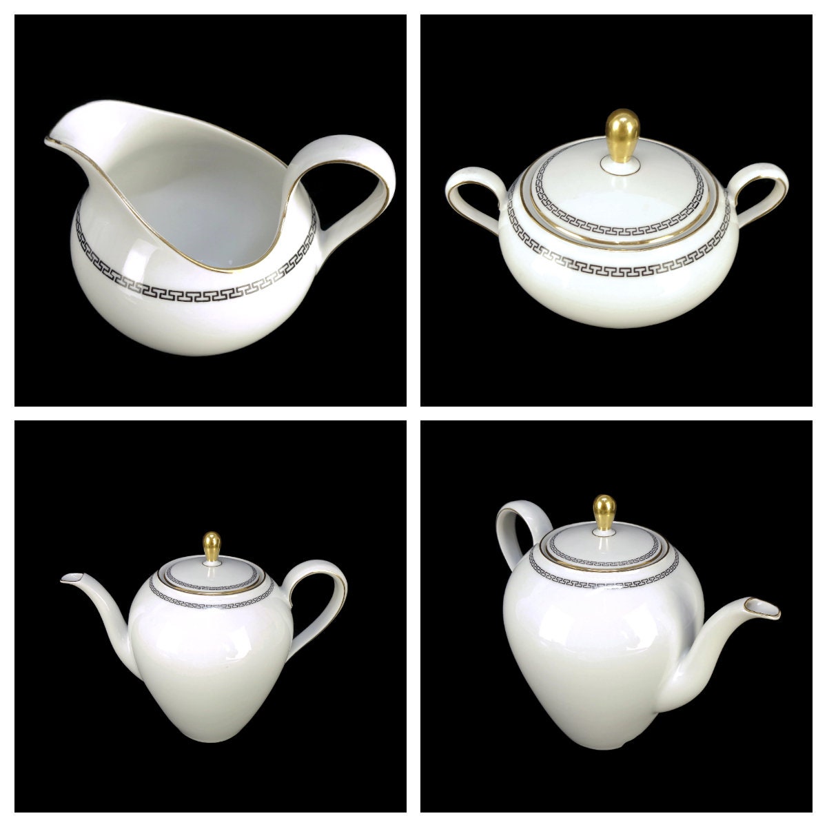 Vintage Porcelain Tea Coffee Set, Bavarian Porcelain Coffee Tea Set - Etsy