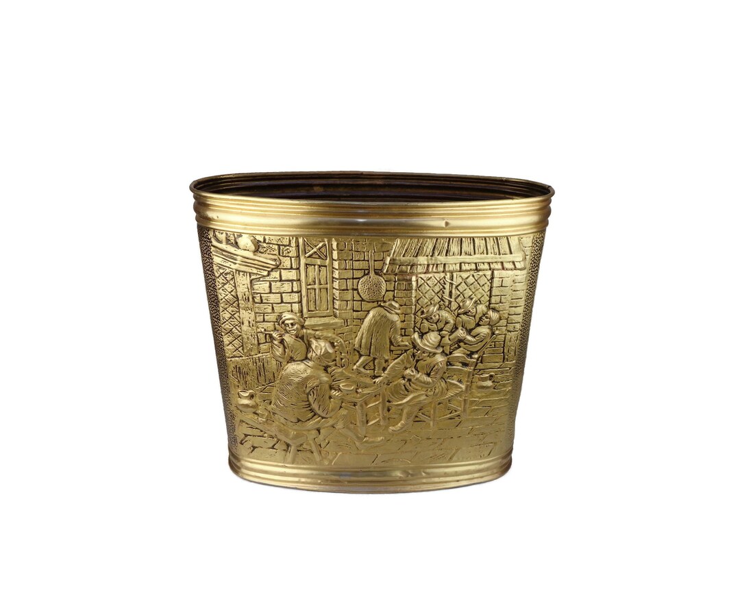 Antique Brass Umbrella Stand, Vintage Brass Umbrella Holder Etsy