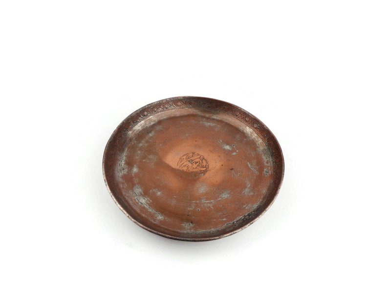 Antique Copper Plate, Handmade Copper Plate, Hand Engraved Copper Plate