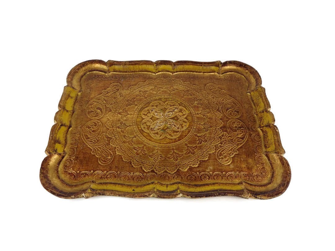 Antique Wooden Tray, Wooden Serving Tray, Handmade Wooden Tray