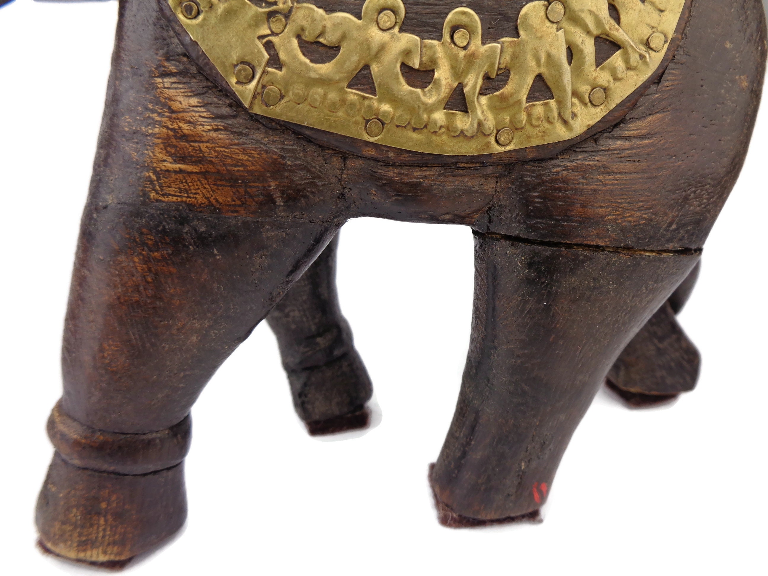 Antique Elephants Figurine Set, Pair Elephant Statues Male Female ...
