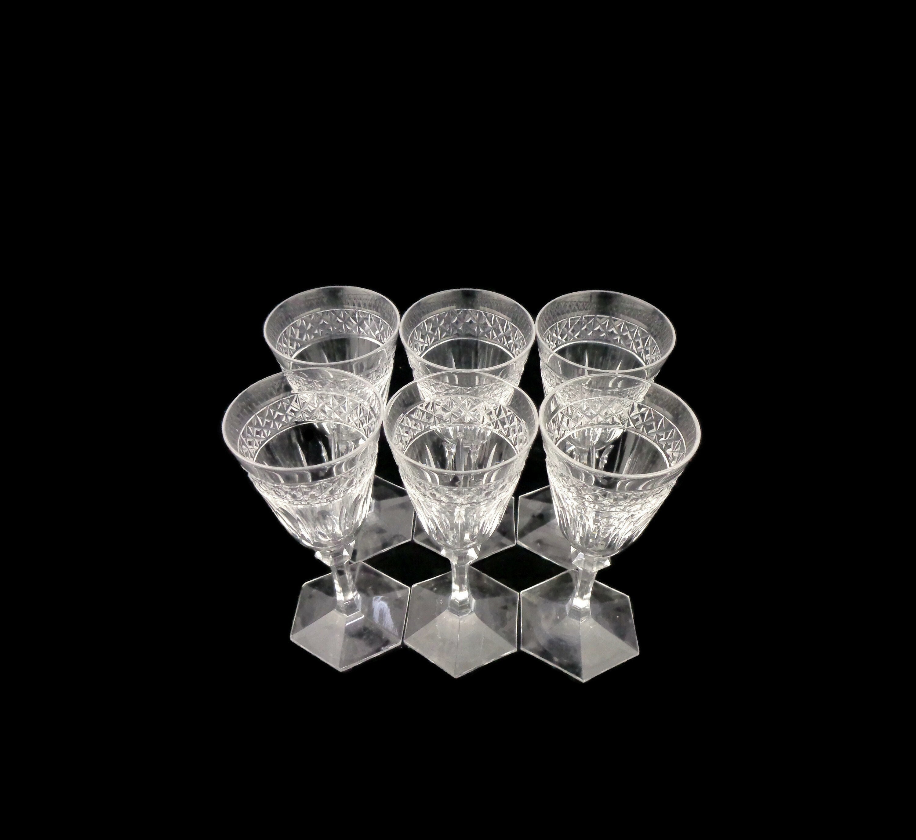 クリスタルグレープカップ6個セット、クリスタルリキュールカップ