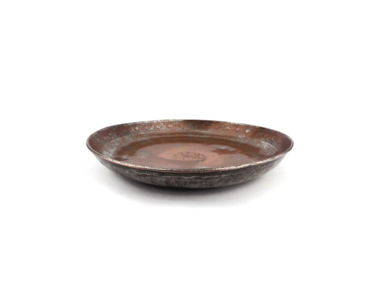 Antique Copper Plate, Handmade Copper Plate, Hand Engraved Copper Plate