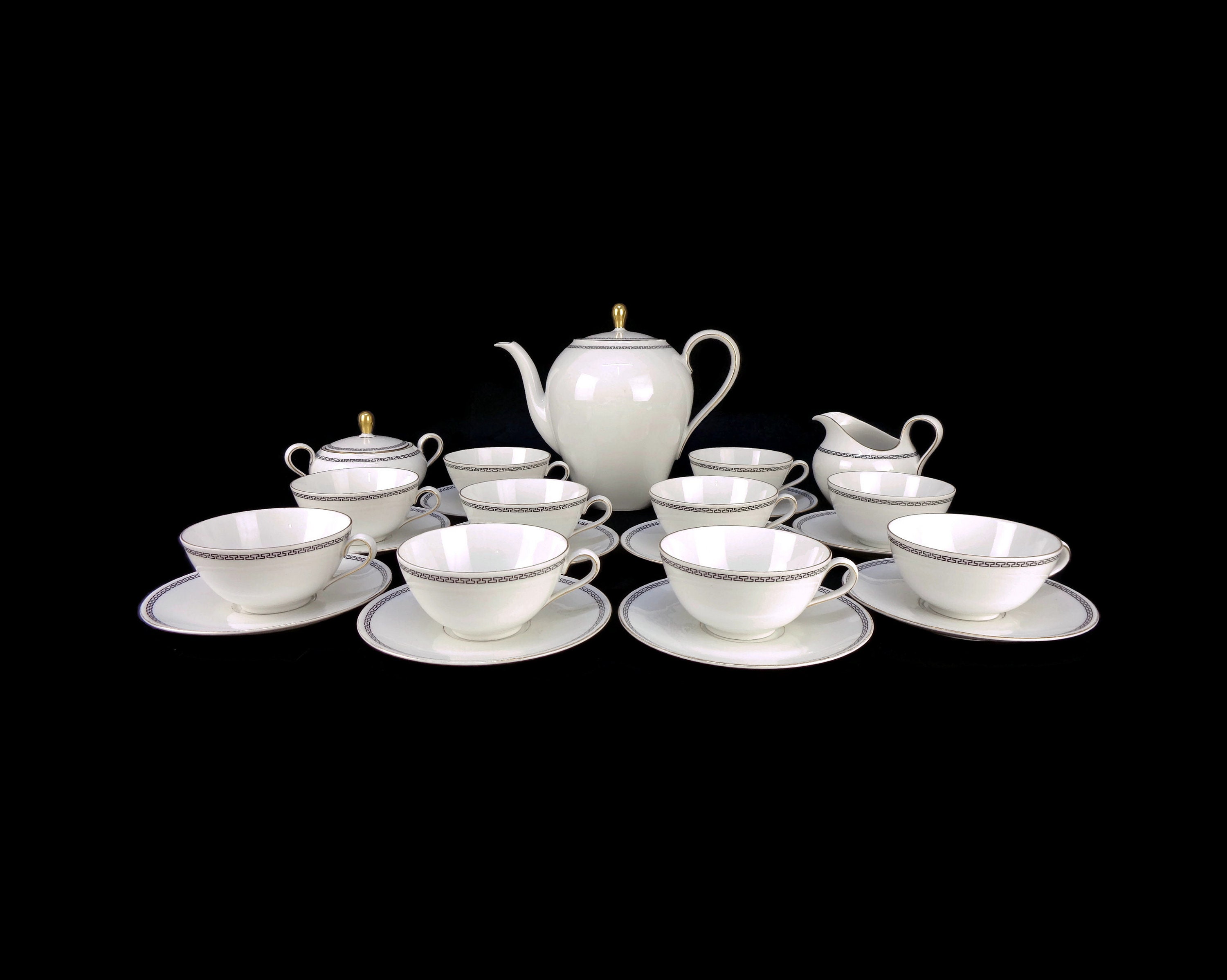 Vintage Porcelain Tea Coffee Set, Bavarian Porcelain Coffee Tea Set - Etsy