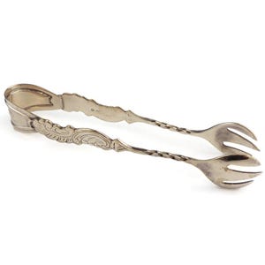 Antique Silver Plated Ice Clip