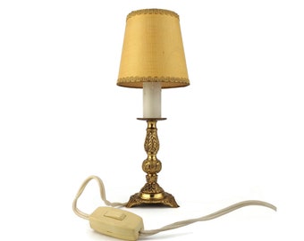Antique Brass Table Lamp, Vintage Brass Table Lamp, Vintage Night Lamp