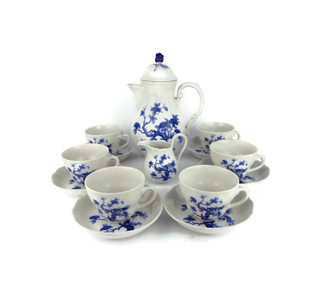 Antique Porcelain Coffee Tea Set, Bavarian Porcelain Tea Coffee Set - Etsy