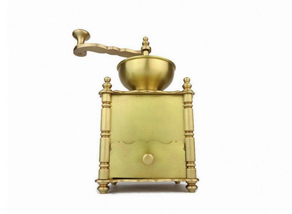 Antique Brass Coffee Mill Vintage Brass Coffee Grinder Etsy Canada